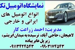 نمایشگاه اتومبیل تک در لاهیجان