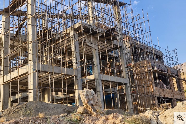 داربست فلزی در دماوند
