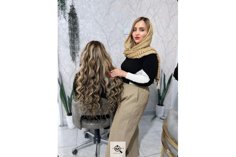 بهترین رنگ و لایت و کراتین فاطیما بادانی در باغستان شهریار