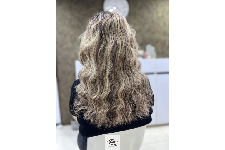 بهترین رنگ و لایت و کراتین فاطیما بادانی در باغستان شهریار