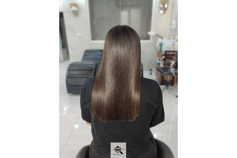 رنگ و کراتین مو معصومه باقری در مشهد