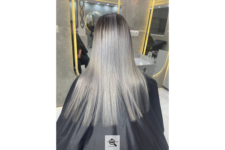 رنگ و کراتین مو معصومه باقری در مشهد