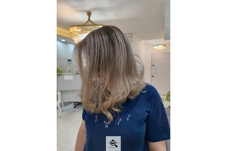 رنگ و کراتین مو معصومه باقری در مشهد