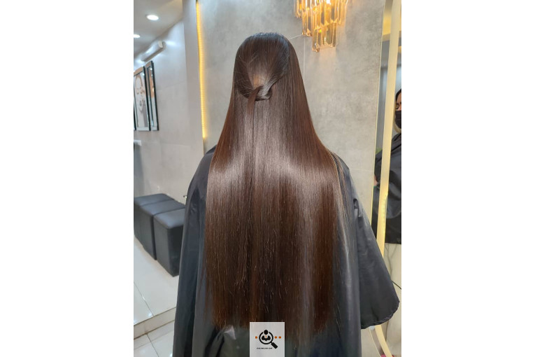 رنگ و کراتین مو معصومه باقری در مشهد