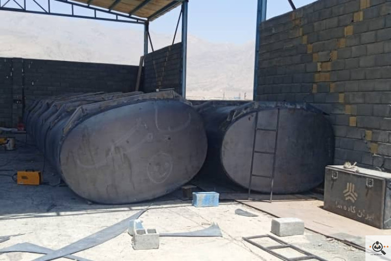 کارگاه تانکرسازی شرکت راهبران صنعت در کرمانشاه