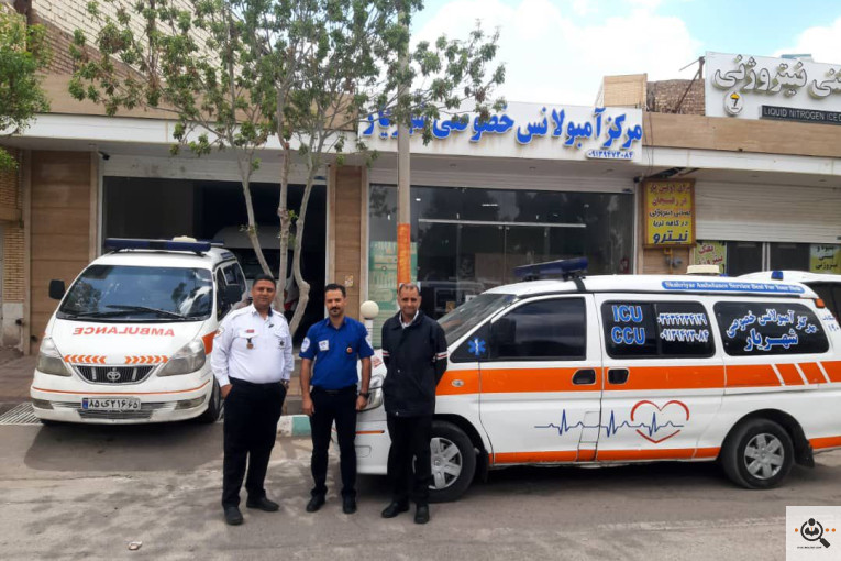آمبولانس خصوصی شهریار امداد در رفسنجان 