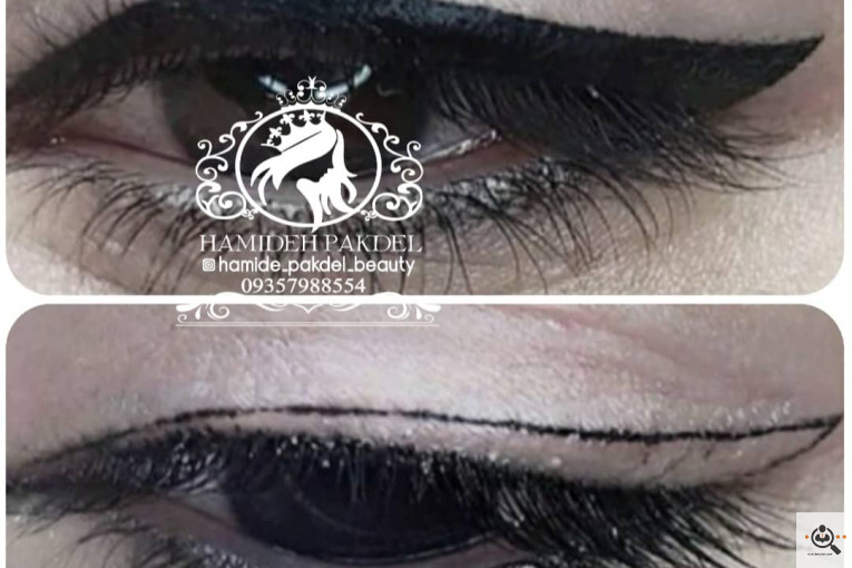 میکاپ و تتو حمیده پاکدل در مشهد