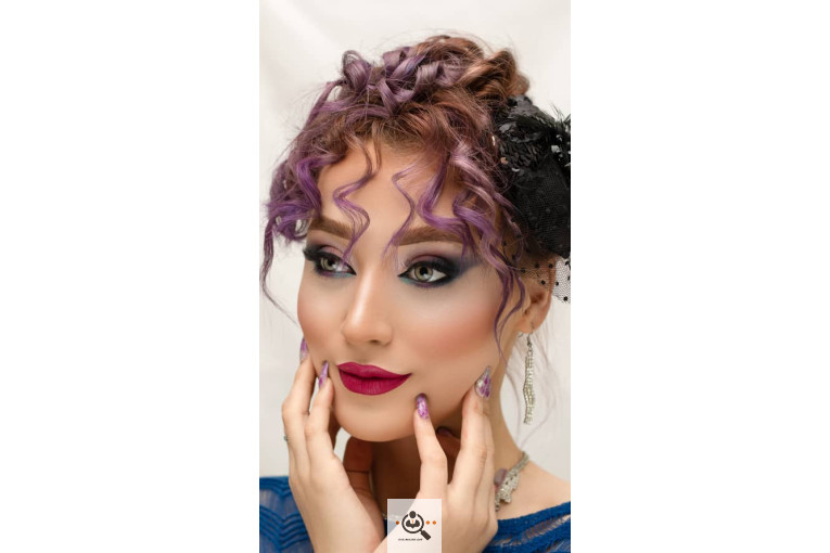 میکاپ و تتو حمیده پاکدل در مشهد