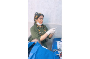 کاشت مو زینب حبیب زاده در اهواز