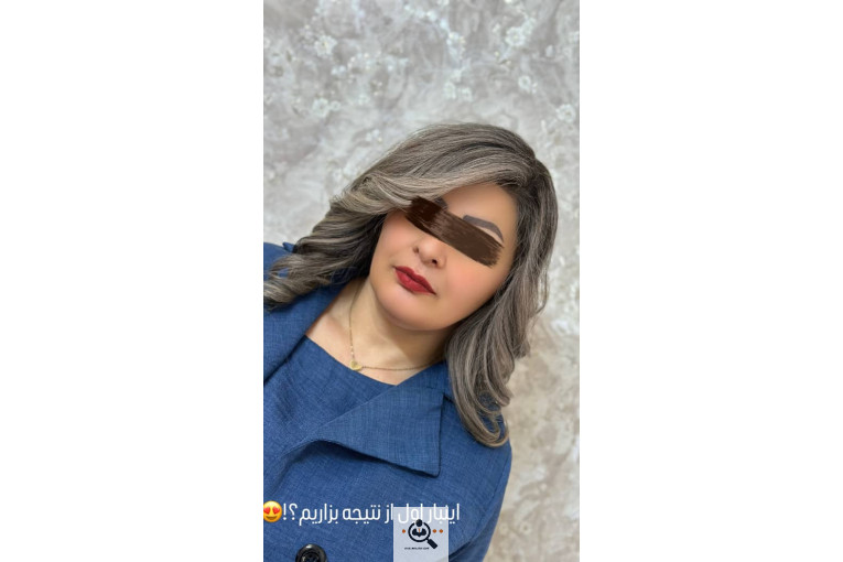 رنگ کراتین مو آرزو نوری در ساوه