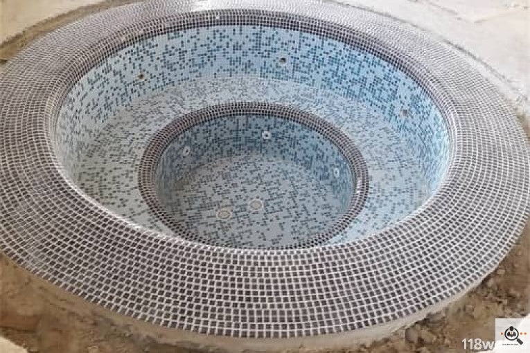 کاشی کاری اجرا استخر عطایی (Ulduz) در تهران