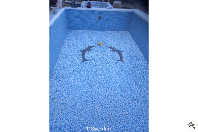 کاشی کاری اجرا استخر عطایی (Ulduz) در تهران