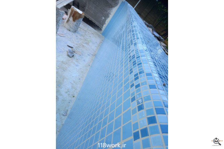 کاشی کاری اجرا استخر عطایی (Ulduz) در تهران
