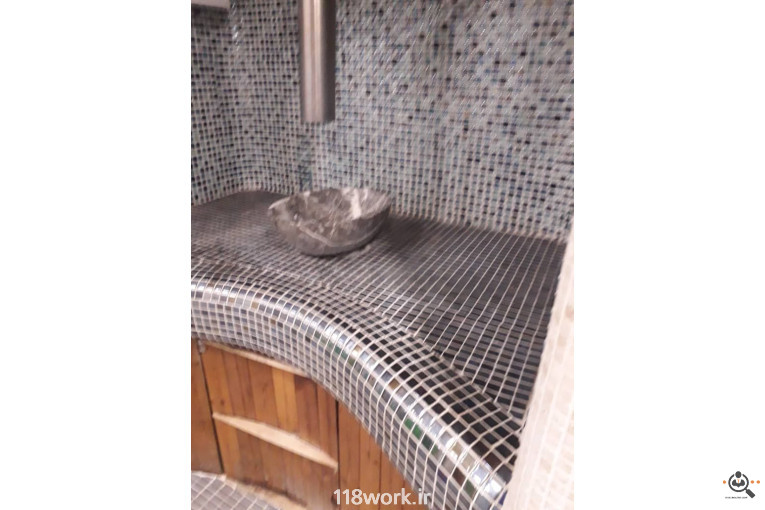 کاشی کاری اجرا استخر عطایی (Ulduz) در تهران