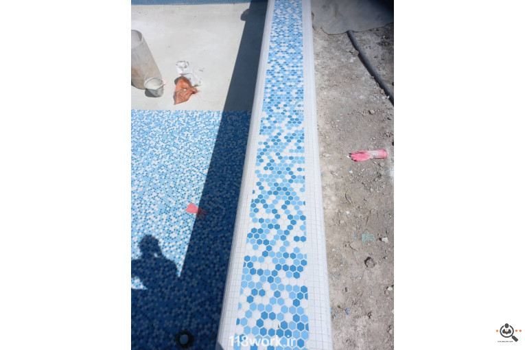 کاشی کاری اجرا استخر عطایی (Ulduz) در تهران