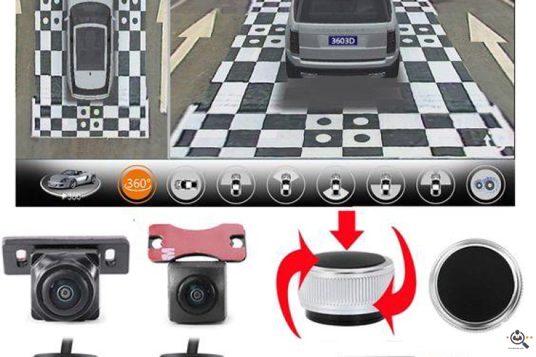 نصب دوربین سنسور عقب و دوربین ۳۶۰ درجه تویوتا در رشت