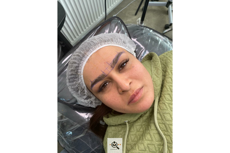 بهترین آرایش دائم و ریمو تاتو ستاره بلاغی در صدرا شیراز